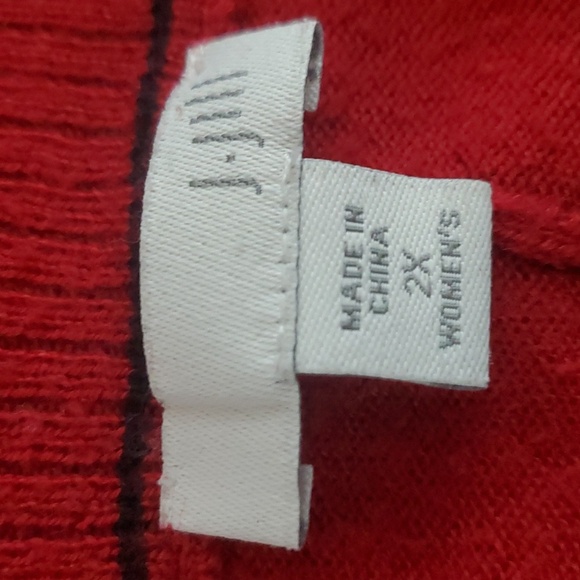 J.Jill Wearever 2X Red Sweater Cardigan Duster - Picture 3 of 5